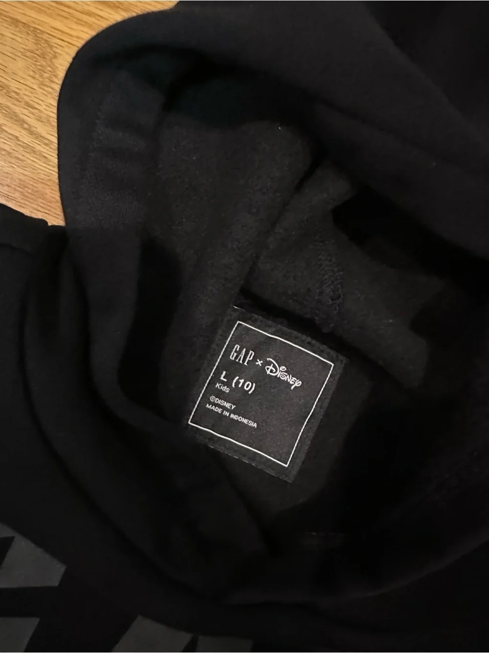 GAP Black Hoodie with Mickey Graphic